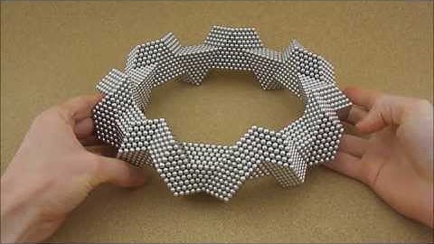 Heptagonal Battlement Ring Solids (Zen Magnets)