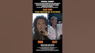 Celine Dion: Titanic Theme song will go on 1998vs2017 #celinedion #myheartwillgoon #nostalgia #music