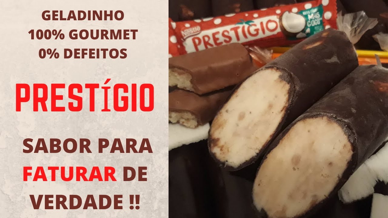 RECEITAS AUTORAIS sabor PRESTÍGIO o GELADINHO 100% GOURMET e 0% DEFEITOS !!