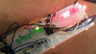Arduino - 16bit Address Register made from 2 8bit Shift Registers