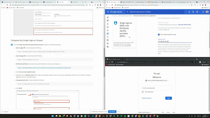 Setting up Single Sign-On (SSO) with Third Party Identity Provider (IdP) and Partial SSO