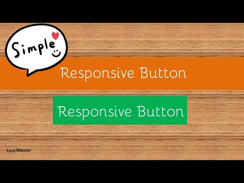 CSS Simple Responsive Button - YouTube