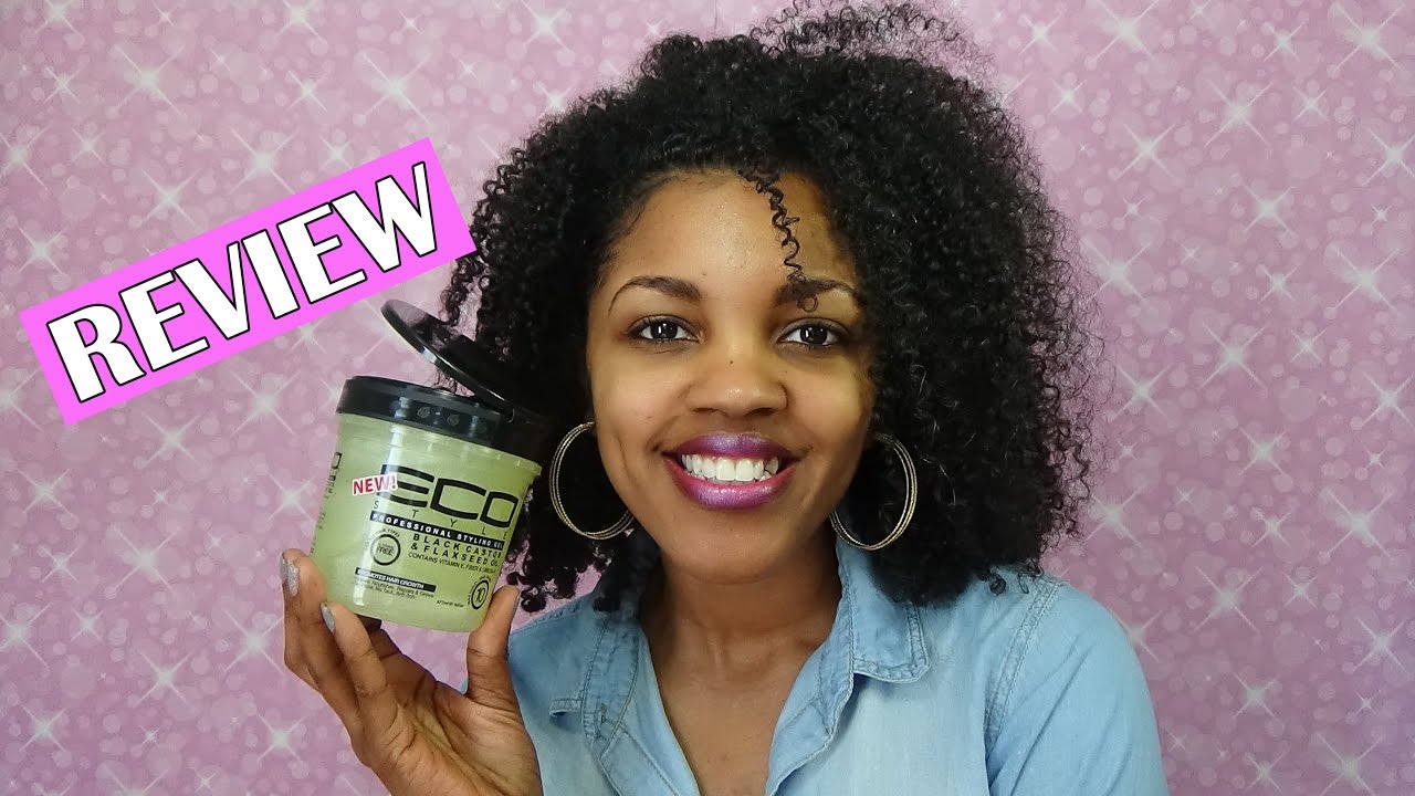 New Eco Styler Black Castor & Flaxseed Oil Gel Full Review YouTube