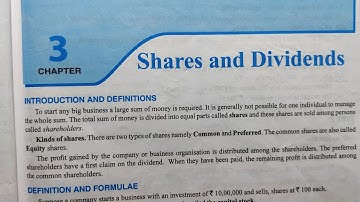 SHARES AND DIVIDENDS CLASS 10 ICSE CHAPTER 3 EXERCISE 3 B Q.NO. 13-17