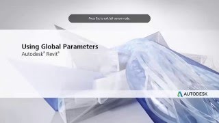 03-Revit-2017-New-Feature ''Using Global Parameters''