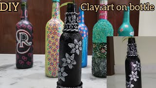 #Vlog Simple Bottle art decoration Bottle art Ideas Easy step by step process YouTube