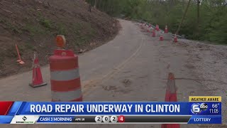 Road repair underway in Clinton