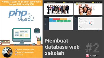 Membuat Website Sekolah Sederhana dengan PHP dan MySQLi #2 Membuat Database Sekolah