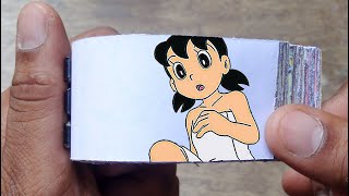Doraemon Cartoon Flipbook #92 | Nobita in Shizuka's Bathroom Flip Book | Flip Book Artist 2022