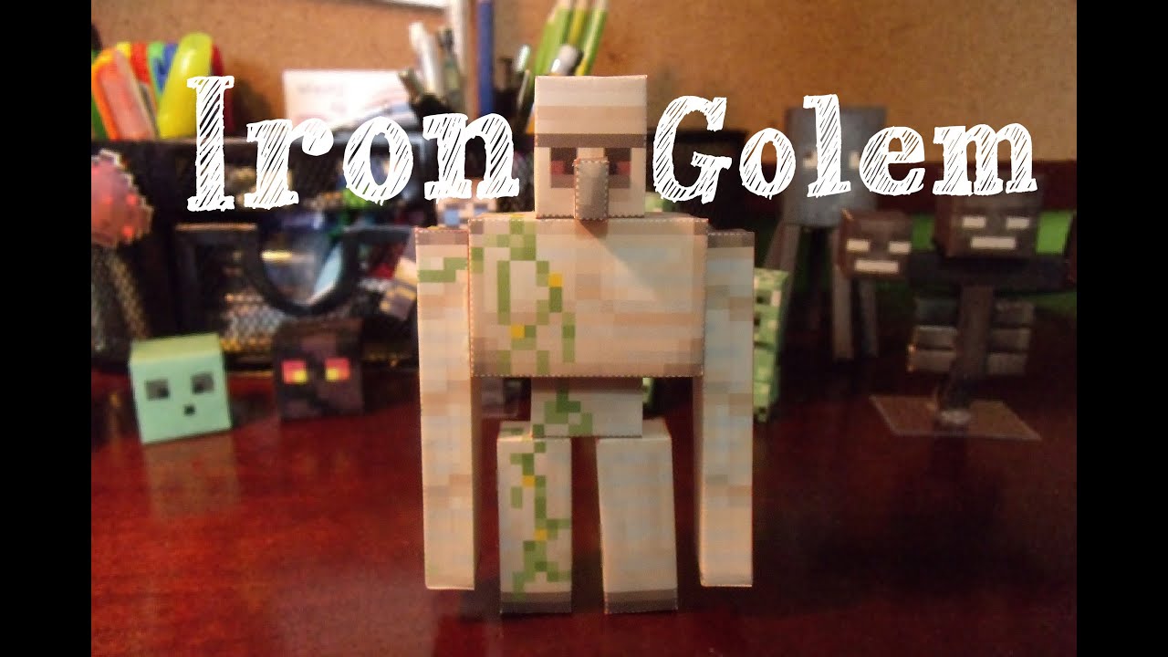 Papercraft - minecraft: Iron Golem - YouTube