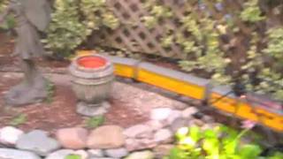 Pond, Waterfall, and Garden Train