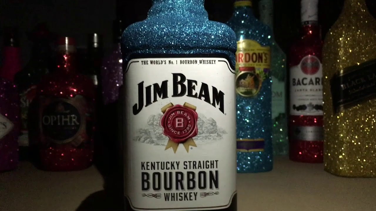 Jim Beam Glitter Cky Straight Bourbon Bling Bottle You Jim Beam Glitter Cky Straight Bourbon Bling Bottle