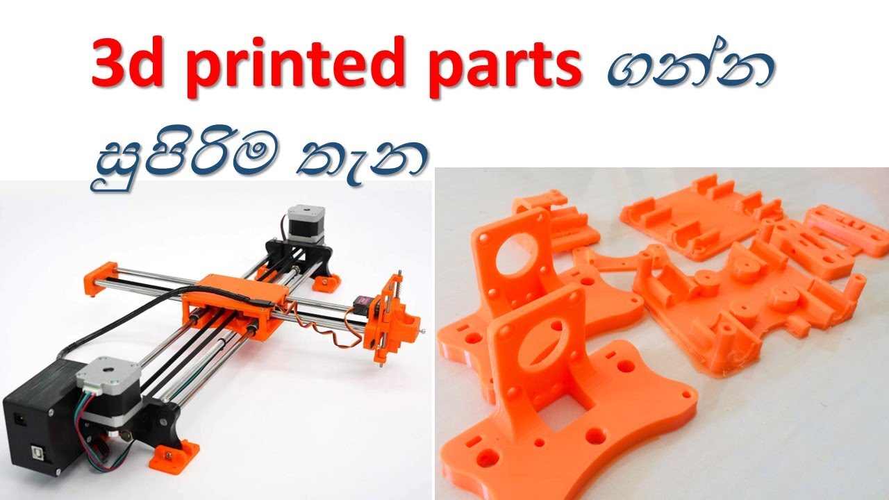 3d printed parts for cnc plotter (sponsored by #olitmo) - YouTube