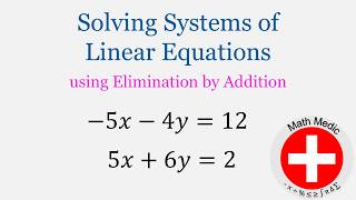 Solving Systems of Linear Equations (Algebra Unit 9: Practice Problem 2)