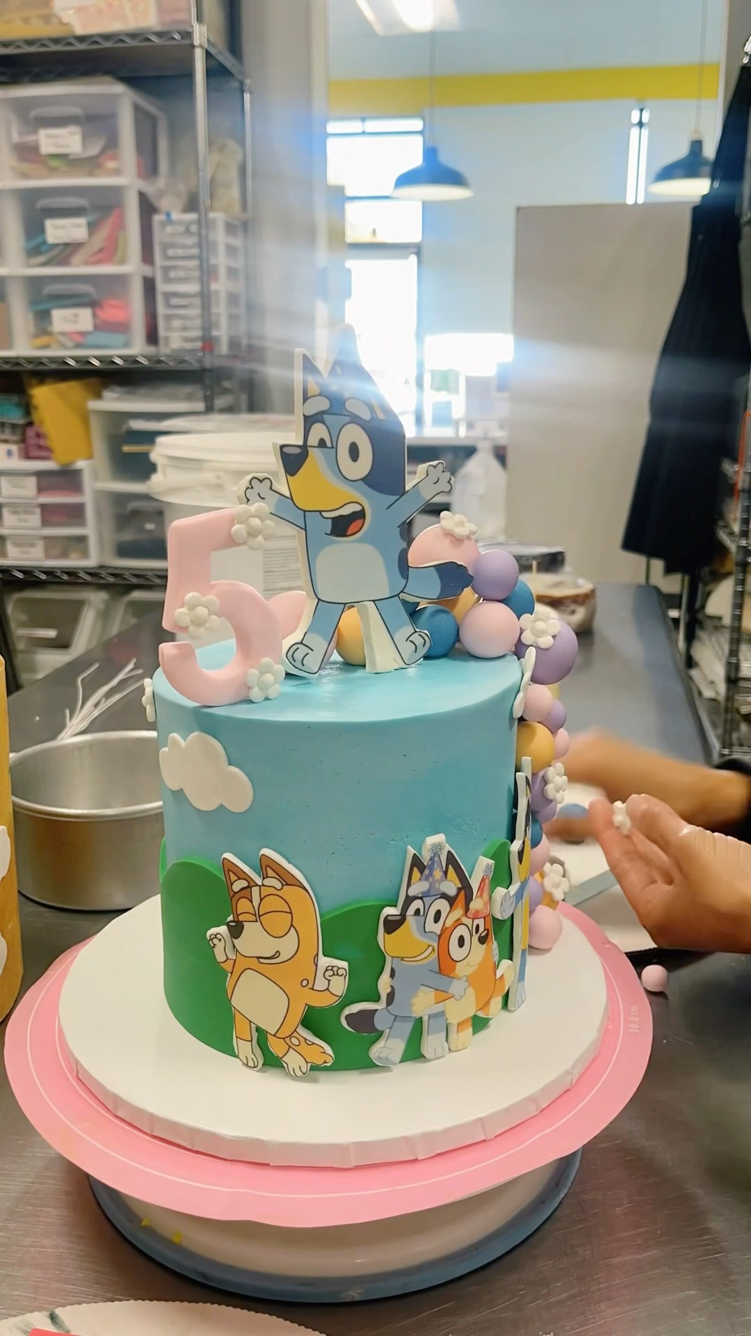 MAKING A BLUEY CAKE #howto #cake #cakedesign #learn #cakedecorating #piggycake #art #artist #bluey