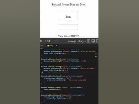 How to make drag and drop feature html | css | JavaScript - YouTube