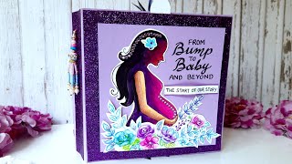 Pregnancy Journaling Book/Pregnancy Scrapbook/ Bump to Baby