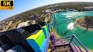 Steel Eel Pov 5k Back Row highest Quality Seaworld San Antonio Texas