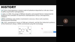 Knowles catalysts for Asymmetric hydrogenation_Part A