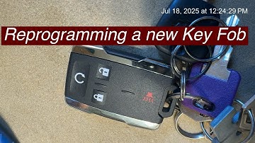 How to program a new key fob on a 2016 Silverado #keyfob #silverado #reprogram #2016