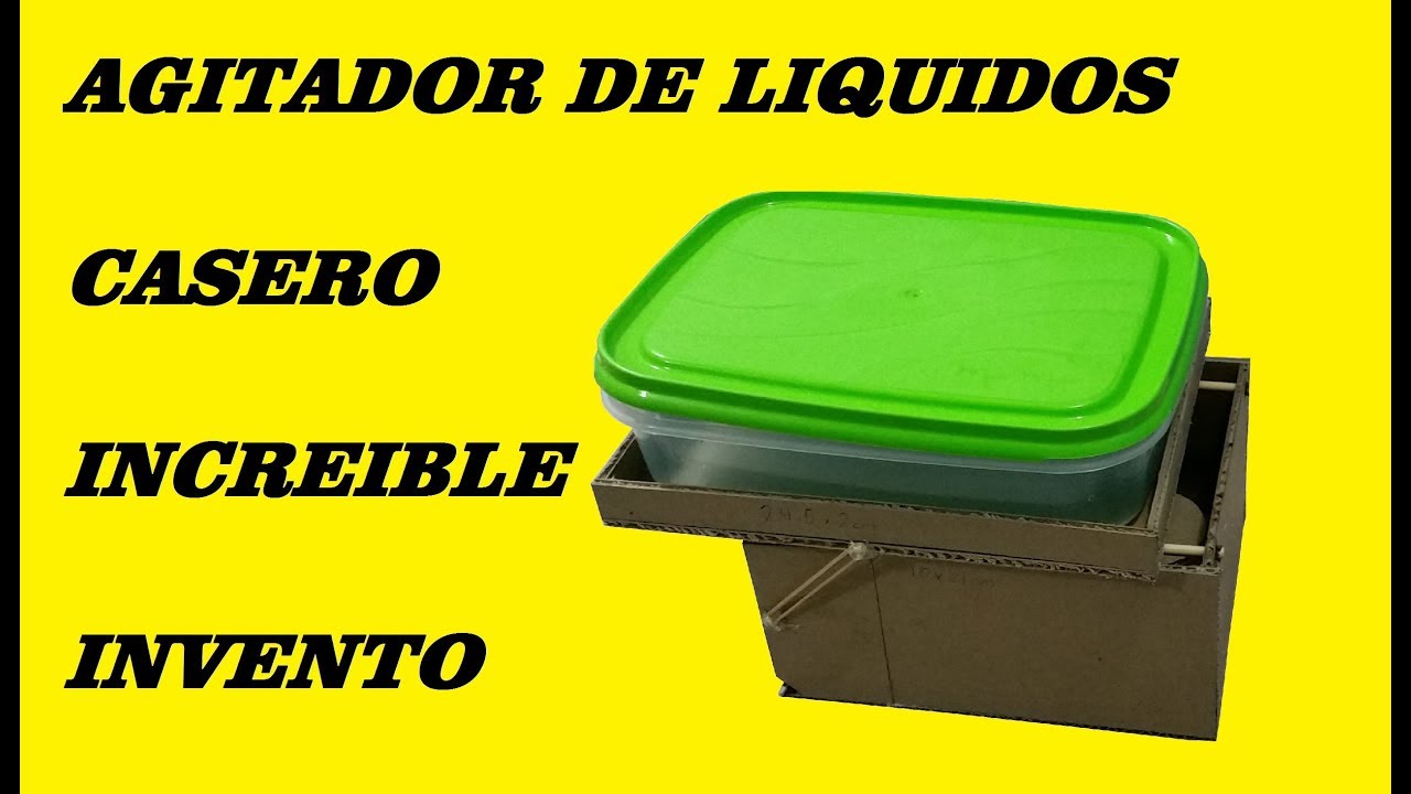 Como Hacer un Agitador de Líquidos casero echo con carton