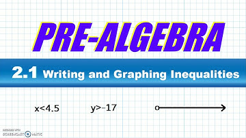 BIM Pre-Algebra 2.1 Writing and Graphing Inequalities