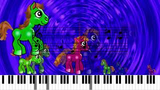 J. S. Bach - Prelude (Toccata) and Fugue in E major - BWV 566 - Dancing Ponies
