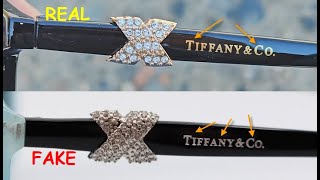 Real vs fake Tiffany sunglasses. How to spot fake Tiffany & Co. eye glasses