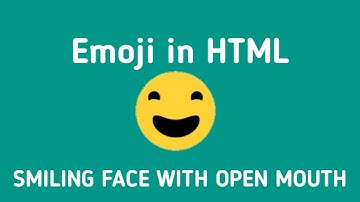 HTML tutorial in Hindi-How To Make the EMOJI in html SMILING FACE WITH OPEN MOUTH|HTML & CSS [Hindi]