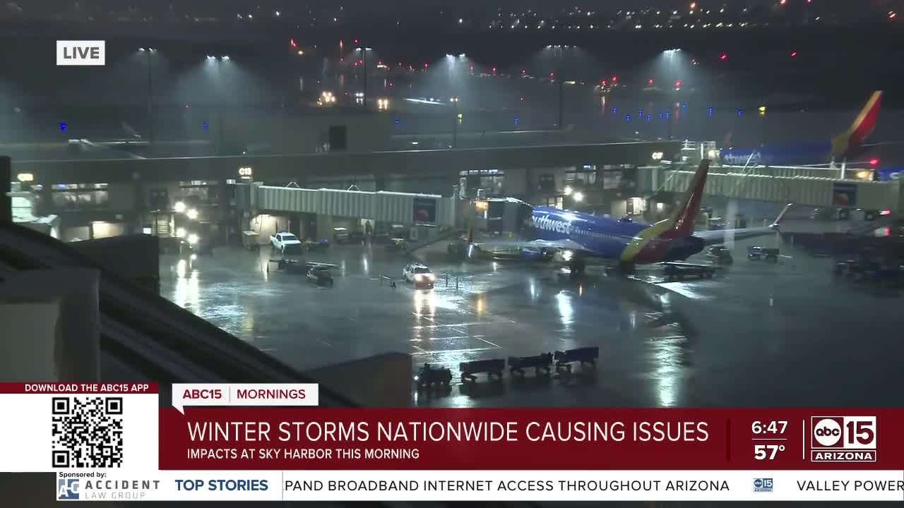 Winter storms impacting travel across the country - YouTube