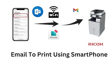 Ricoh email to print using mobile phone, Email to Print in Ricoh Printer Using Smart Phone.
