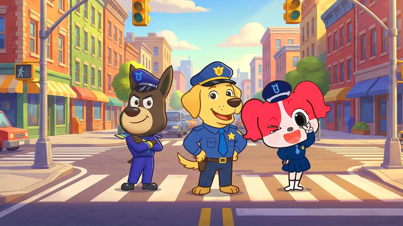 Sheriff Labrador and the City Patrol Team Take Over the Streets 🚔🐾 ...