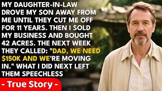 After 11 years of silence, my son and his wife showed up at my mountain property demanding to mov...