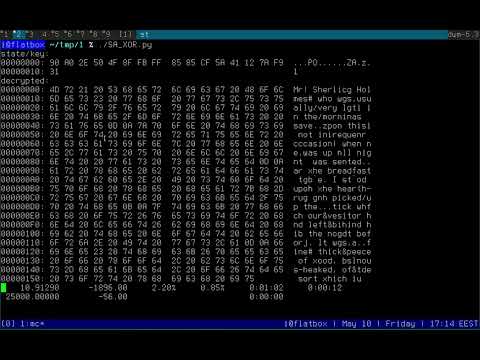 Cracking simple XOR cipher with simulated annealing