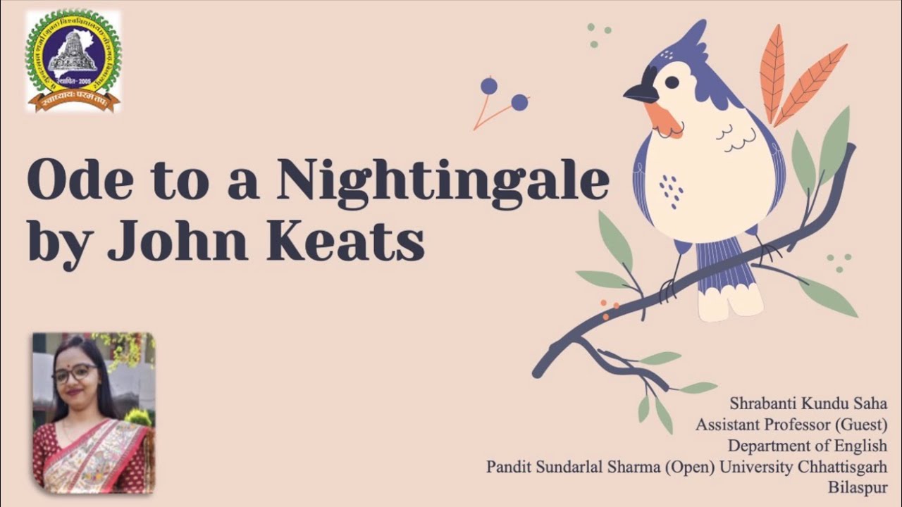 Ode to a Nightingale by John Keats - YouTube