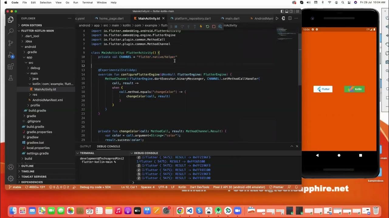 Chapter 7 Integrating Kotlin with Flutter - YouTube