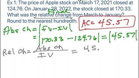 Calculate Relative Change