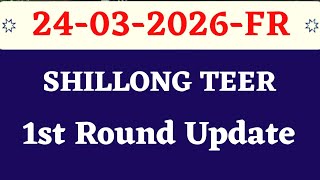 Shillong Teer Live 24 March 2026 | FR Shillong Teer Result 🔴