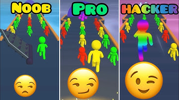 NOOB vS PRO vS HACKER in Giant Rush 3D 😒😏😉