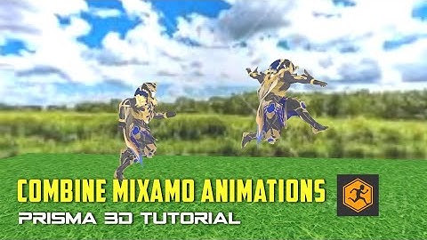 How to combine mixamo animations in prisma 3d tutorial #prisma3d #mixamo