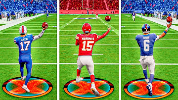 Throwing 99 Yard Touchdown with EVERY Quarterback!