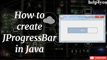 How to create JProgressBar in Java || in NetBeans || Java Swing.