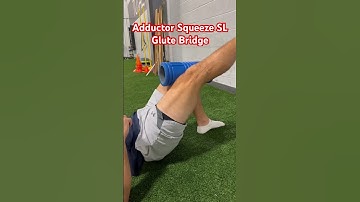 Adductor Squeeze Single Leg Glute Bridge