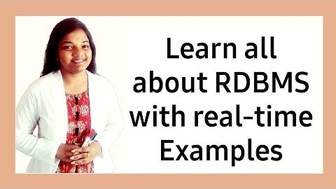 RDBMS Tutorial for Beginners| Introduction to Relational Database Management System with examples #6