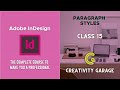 Adobe InDesign Course - Class 15 (Paragraph Styles)