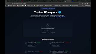 ContractCompass: AI Contract Analyzer That Speaks Plain English | Algolia Agent Studio Challenge