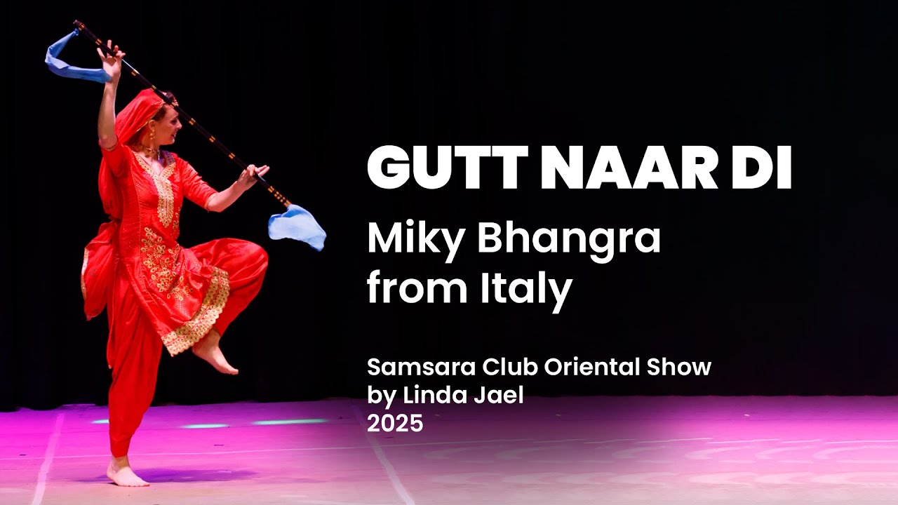 Italian Bhangra girl dancing on Gutt Naar di by Kulwinder Billa - YouTube