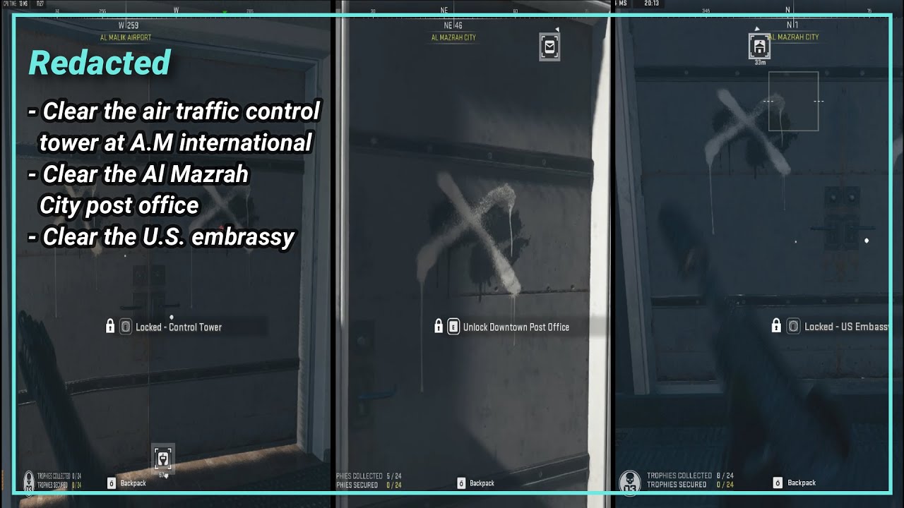 DMZ - Smoking Gun - Clear the air traffic control tower, Al Mazrah City post office, U.S. embrassy