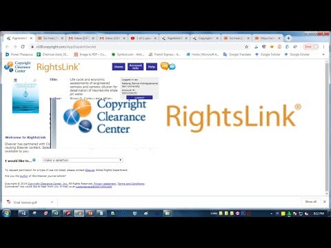 Copyrights and Permissions (Elsevier, RSC, and ACS)