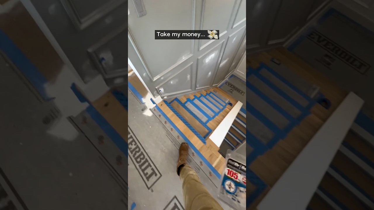 Ballin’ on a budget stair lighting…